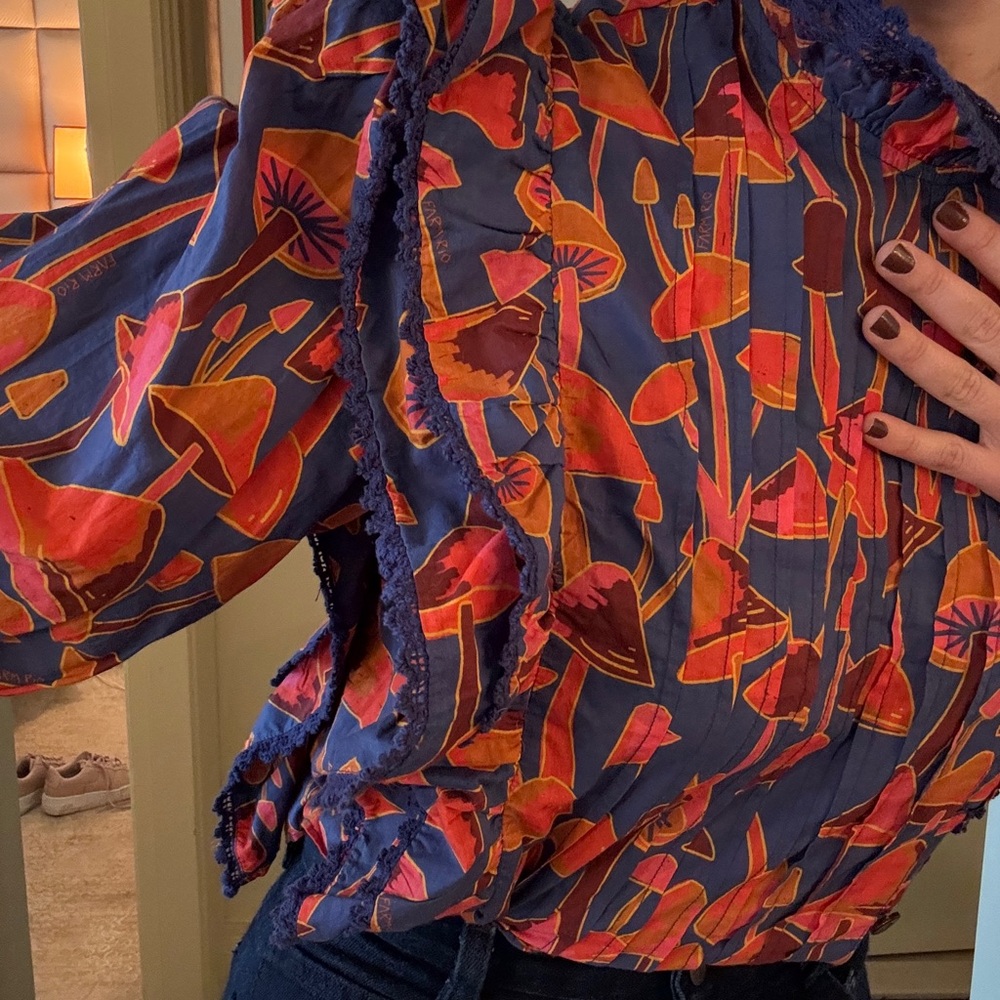 FARM Rio Multicolor Ruffled Blouse - Picture 3 of 7